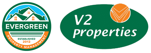 Evergreen and V2 Logo Mashup
