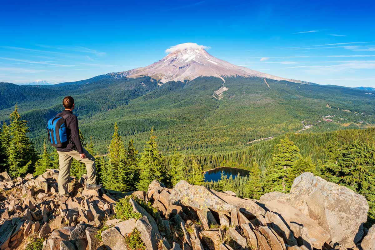 Mt Hood Hiker close to Damascus Oregon
