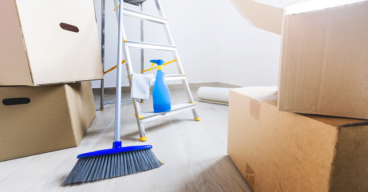 home cleaning after moving