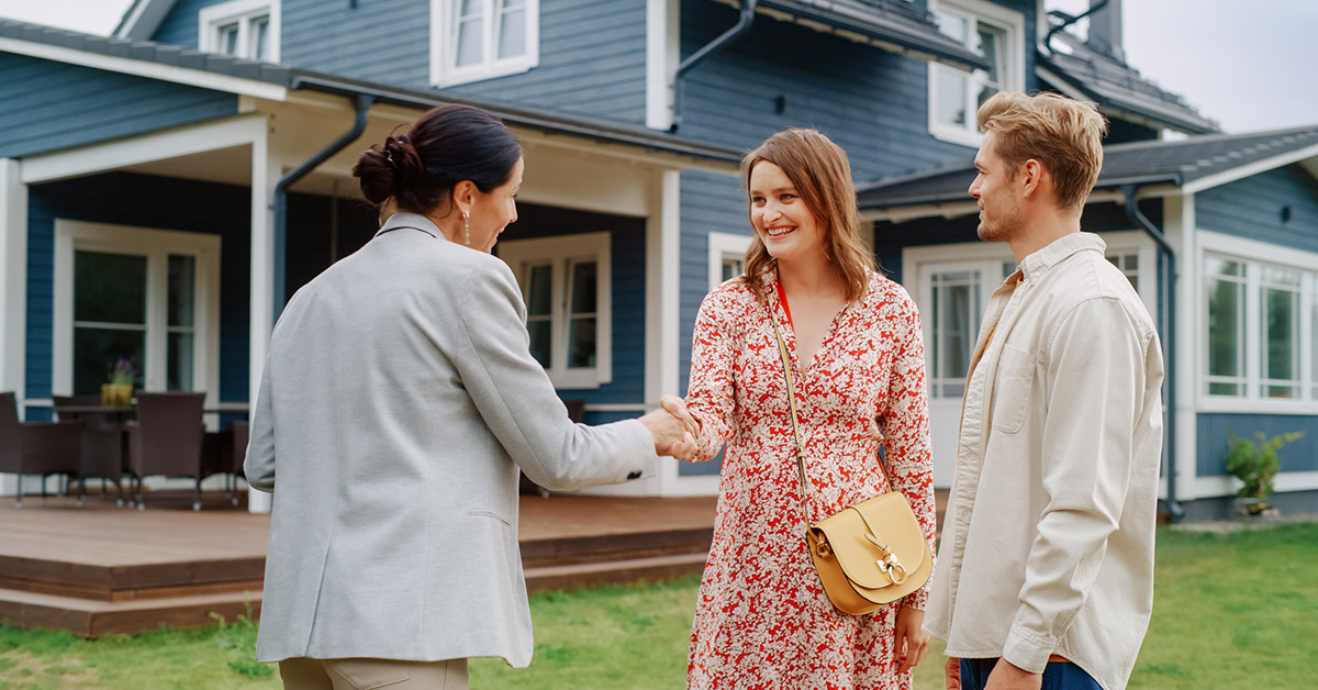 Professional handshake property manager